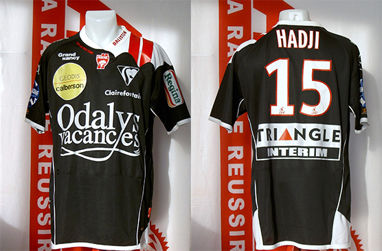Maillot Football Vintage Nancy Home 2006-2007 - Matchworn #27 Sauget - Collector