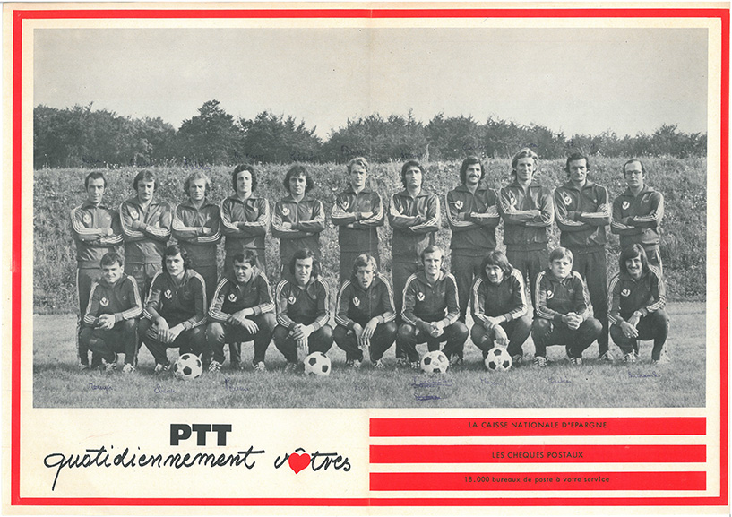 Poster Vintage ASNL Nancy – Baudà, Prost, Di Caro – Août 1973
