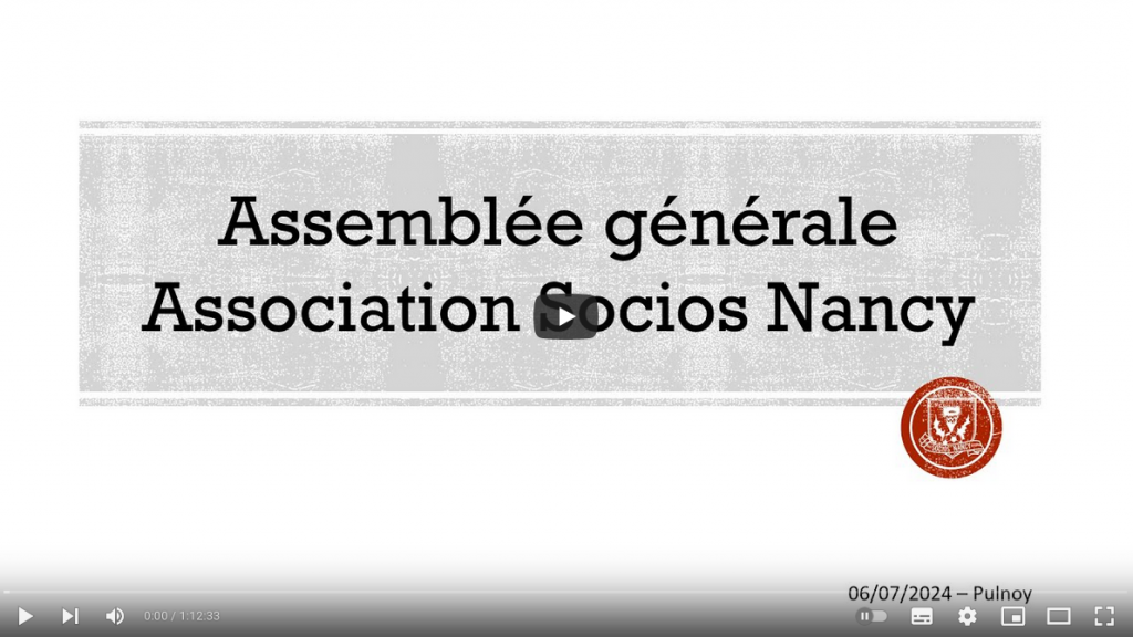 Replay de l'assemblée générale Socios Nancy 2024
